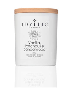 Idyllic - Vanilla, Patchouli & Sandalwood Large Candle