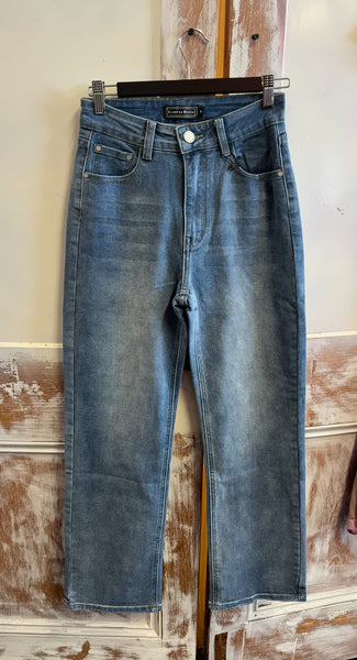 Country Denim Wide Leg Relaxed Jeans