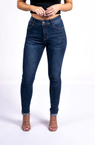 Country Denim Skinny Jean - Dark Blue.