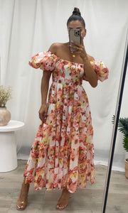 Tropical Delight Floral Maxi Dress - Multi