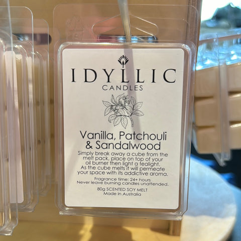 Idyllic Melts -  Vanilla, Patchouli & Sandalwood