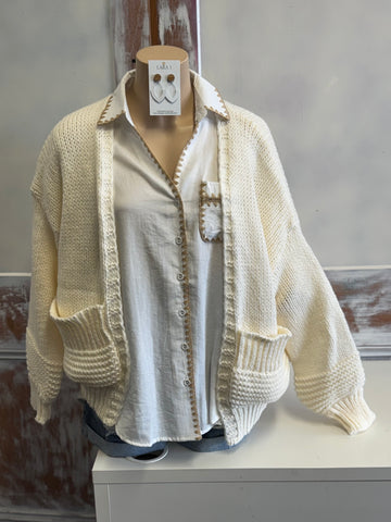 Georgina Cardigan - White.