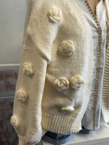 Char Cardigan - Cream.