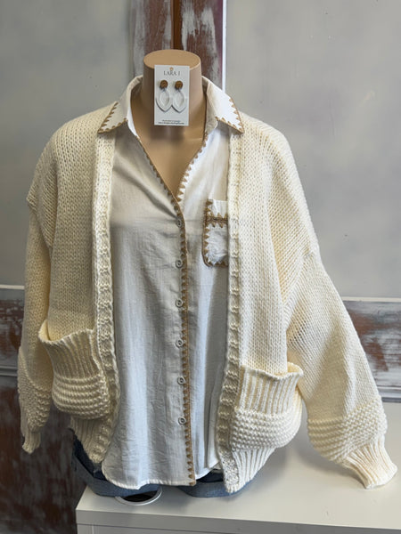 Georgina Cardigan - White.