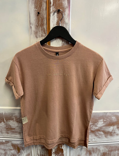 All About Eve Washed Tee - Tan.