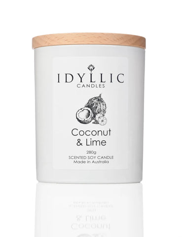 Idyllic - Coconut & Lime Large Candle