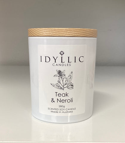 Idyllic - Teak & Neroli Large Candle