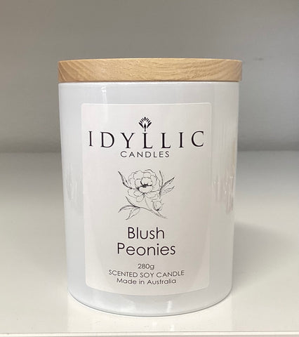 Idyllic - Blush Peonies Large Candle