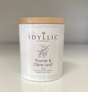 Idyllic - Thyme & Olive Leaf Large Candle