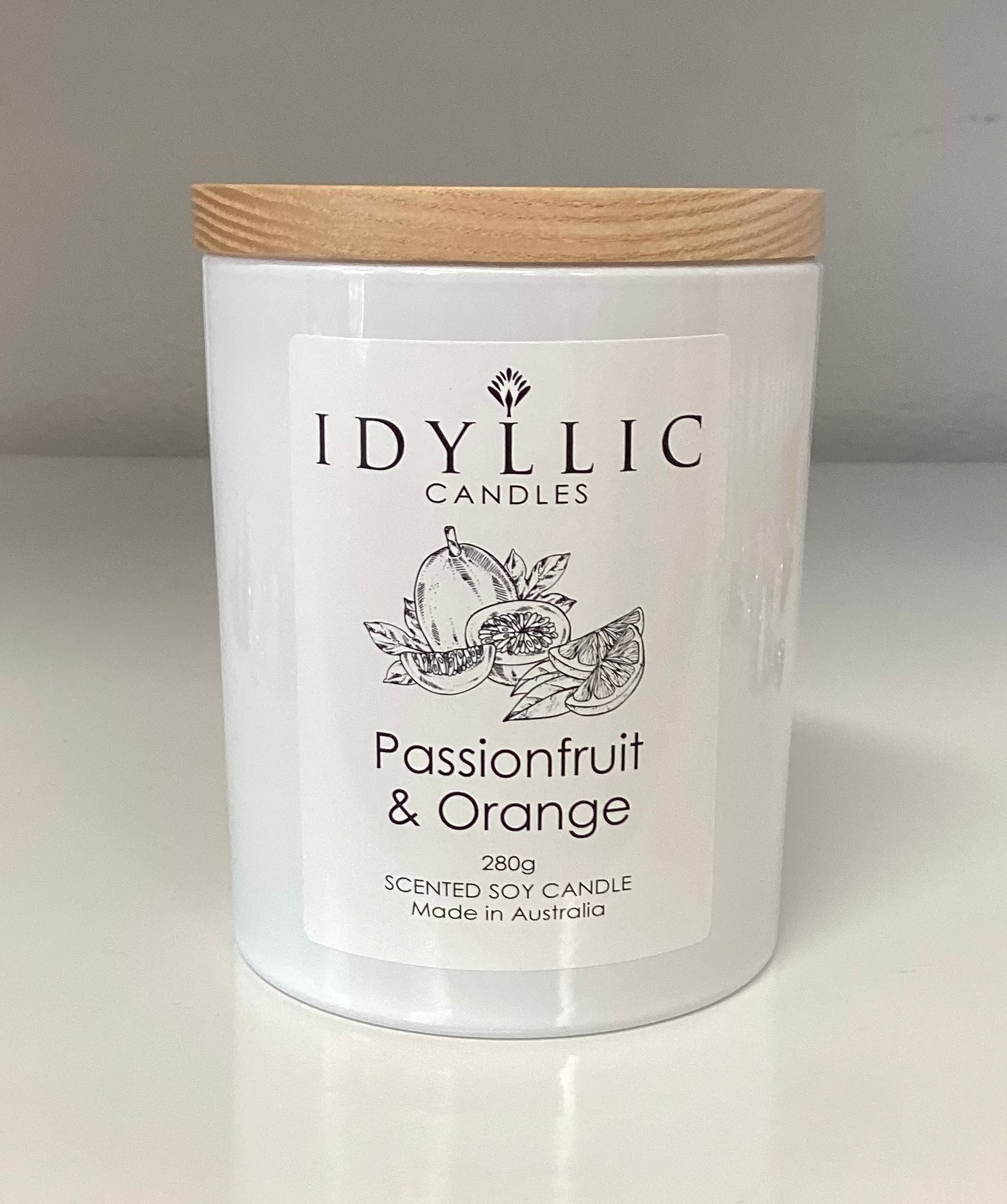 Idyllic- Passionfruit & Orange Large Candle