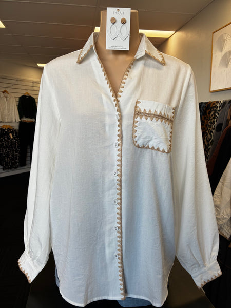 Whitney White Blouse.