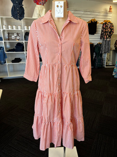 Stripe Midi - Rust.