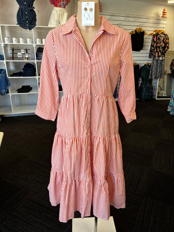 Stripe Midi - Rust.
