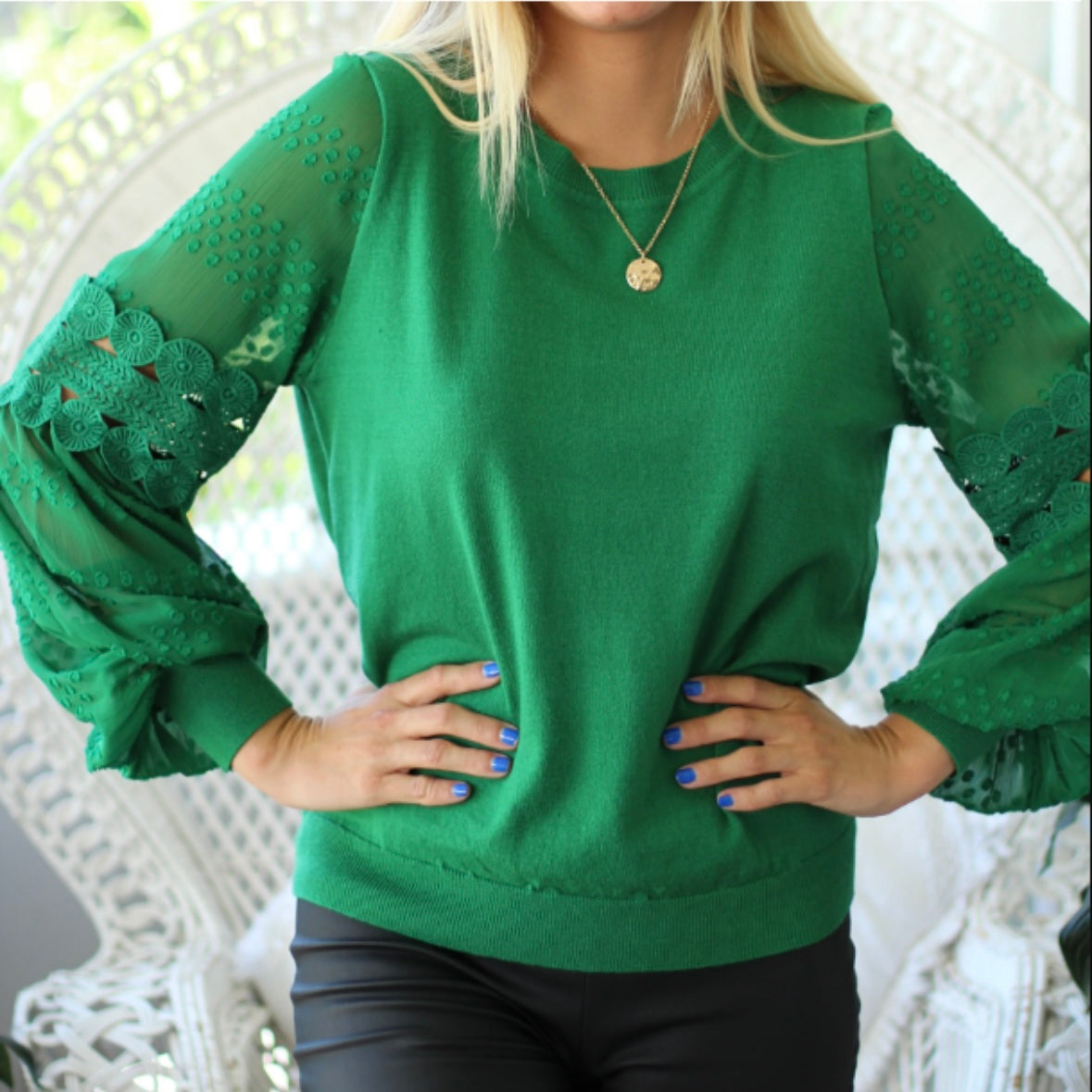 Lacey Top - Green
